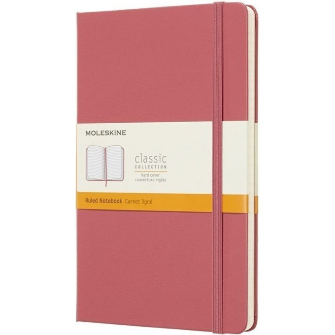 Блокнот MOLESKINE Classic Large, линейка, розовый QP060D11