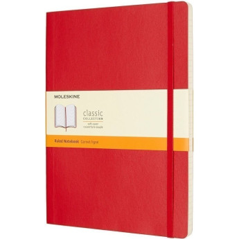 Блокнот MOLESKINE Classic Soft Large, нелинованный, красный