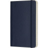 Блокнот MOLESKINE Classic Soft Pocket, линейка, синий сапфир QP611B20