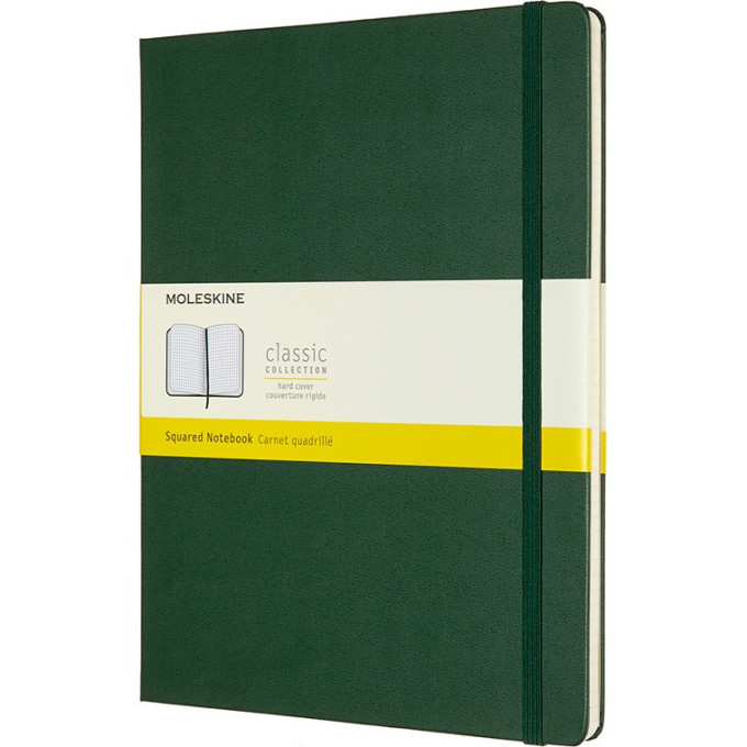 Блокнот MOLESKINE Classic XLarge, клетка, зелёный QP091K15