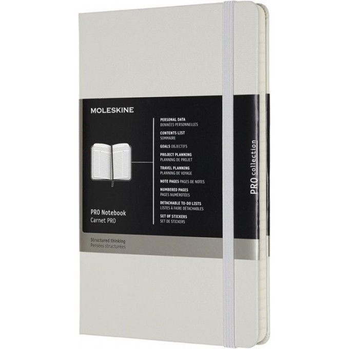 Блокнот MOLESKINE Professional Large, линейка, серый PROPFNTB3HG24